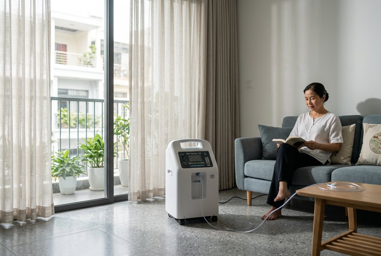Thuê Máy Tạo Oxy Tại Nhà Rạch Giá, Kiên Giang Uy Tín 24/7