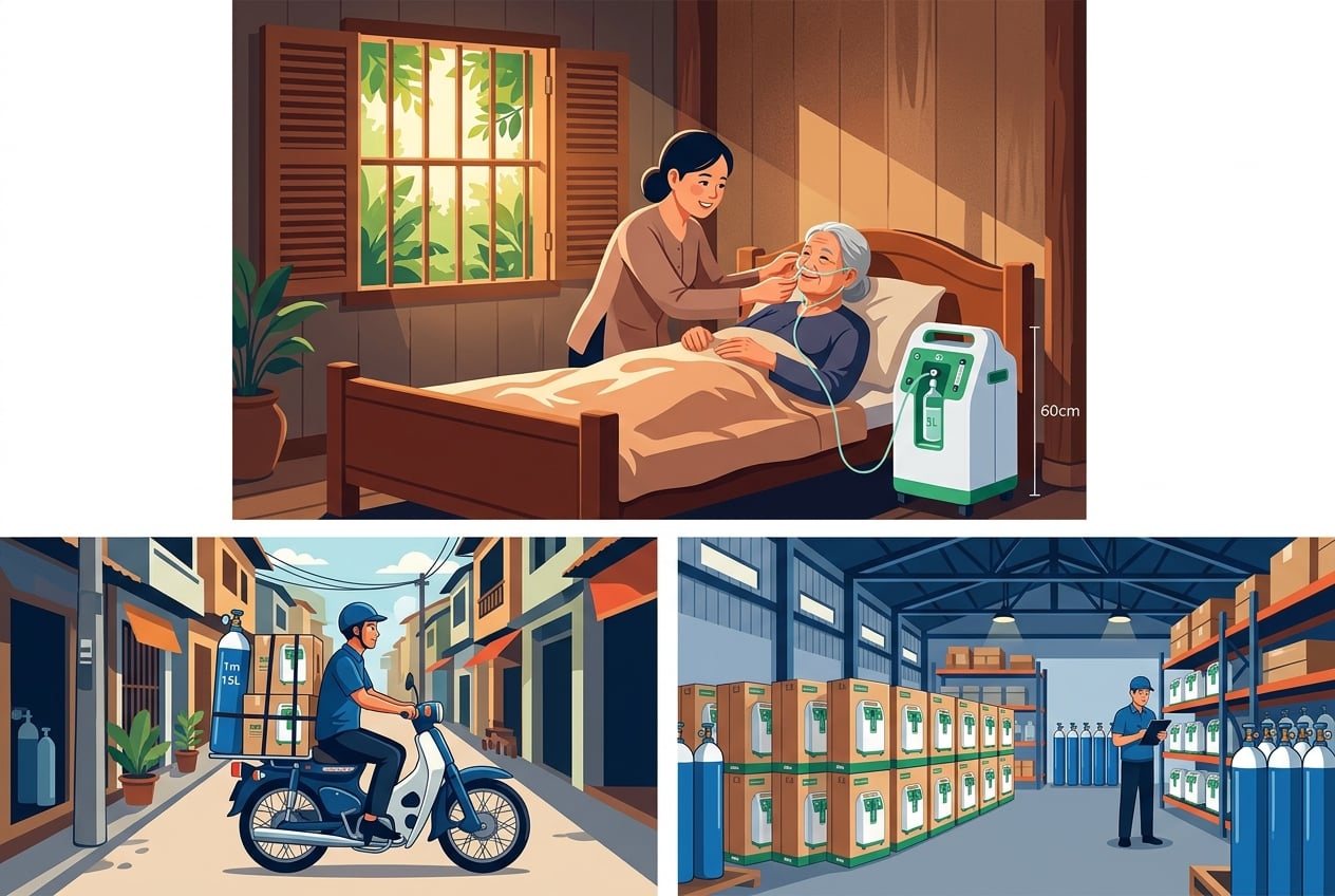 máy tạo oxy y tế
