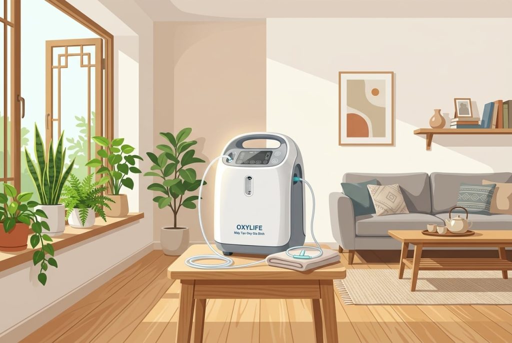Hướng dẫn cách vận hành máy tạo oxy gia đình an toàn cho người cao tuổi ở Gò Quao