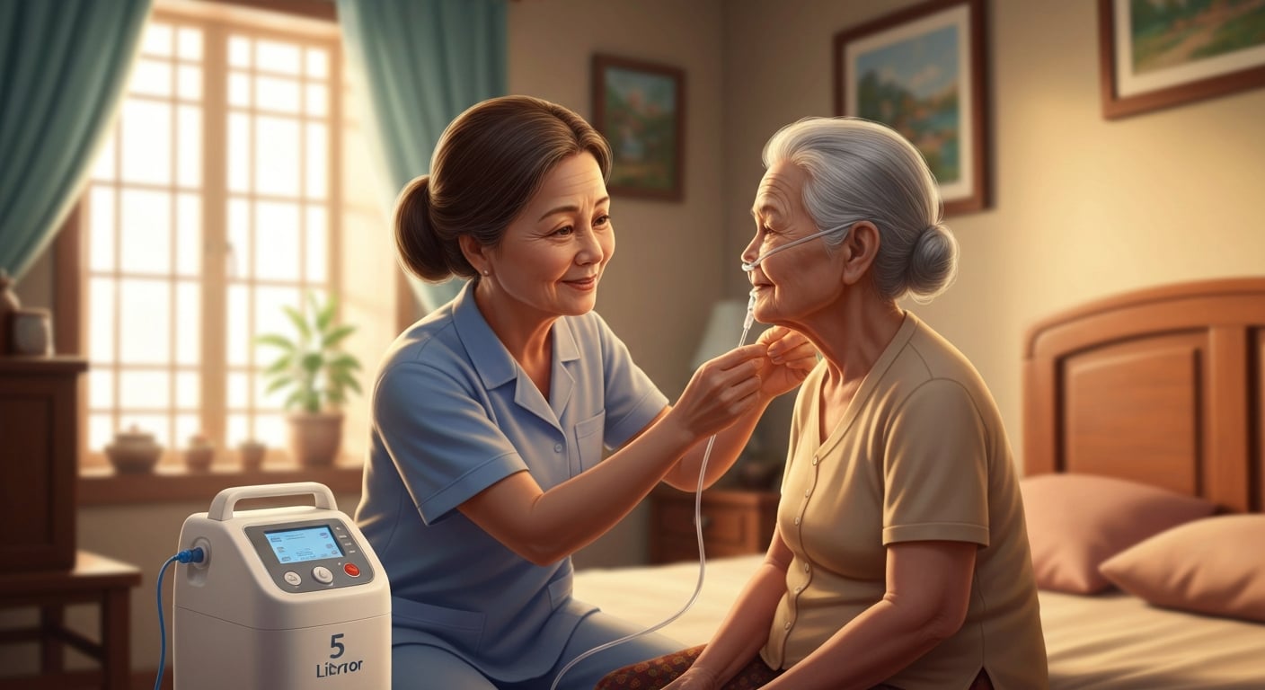 sử dụng máy tạo oxy