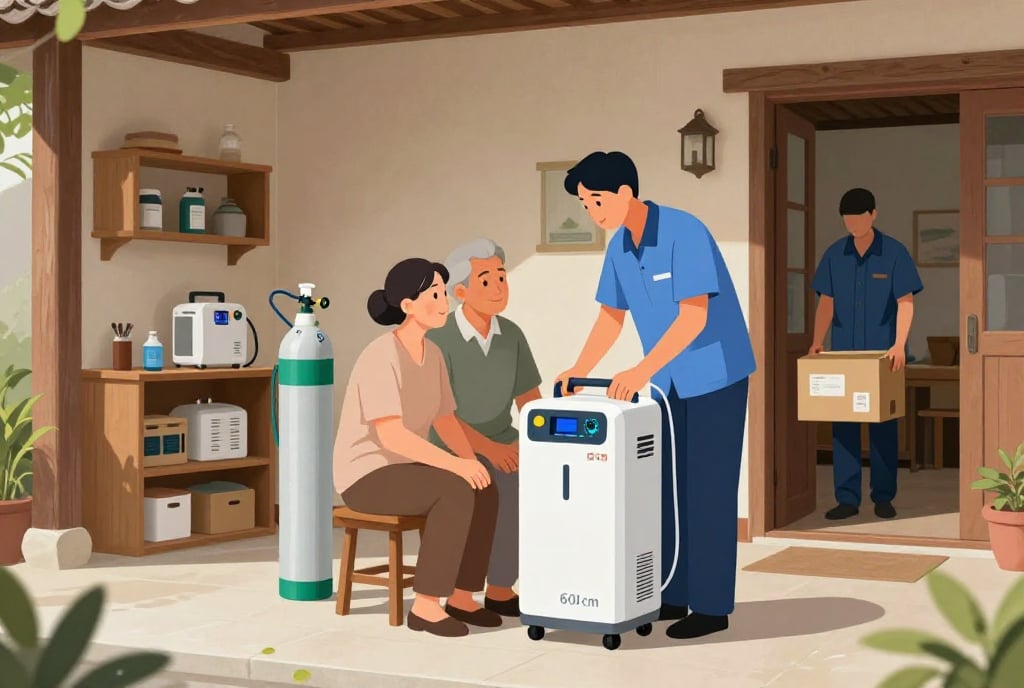 Cần thuê máy tạo oxy y tế khẩn cấp tại Kiên Hải