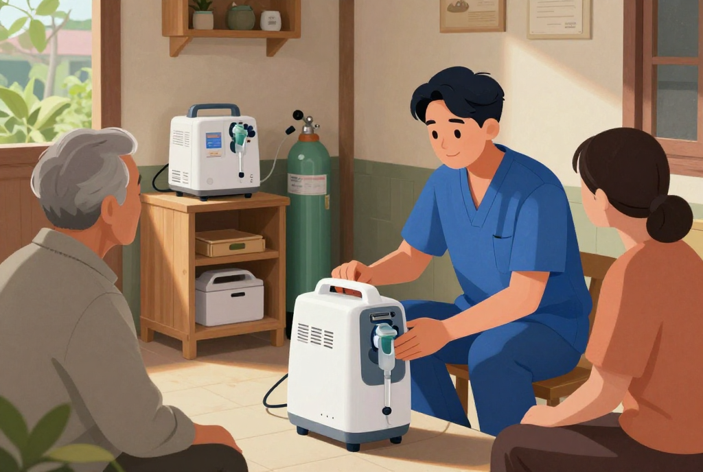 cho thuê máy tạo oxy - Lợi ích của máy tạo oxy 3 lít trong điều trị tại nhà