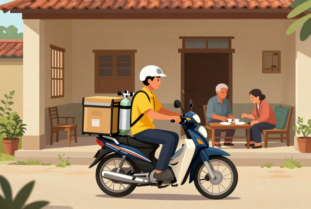 Dịch vụ giao máy thở oxy gia đình tận nơi nhanh tại Tân Hiệp