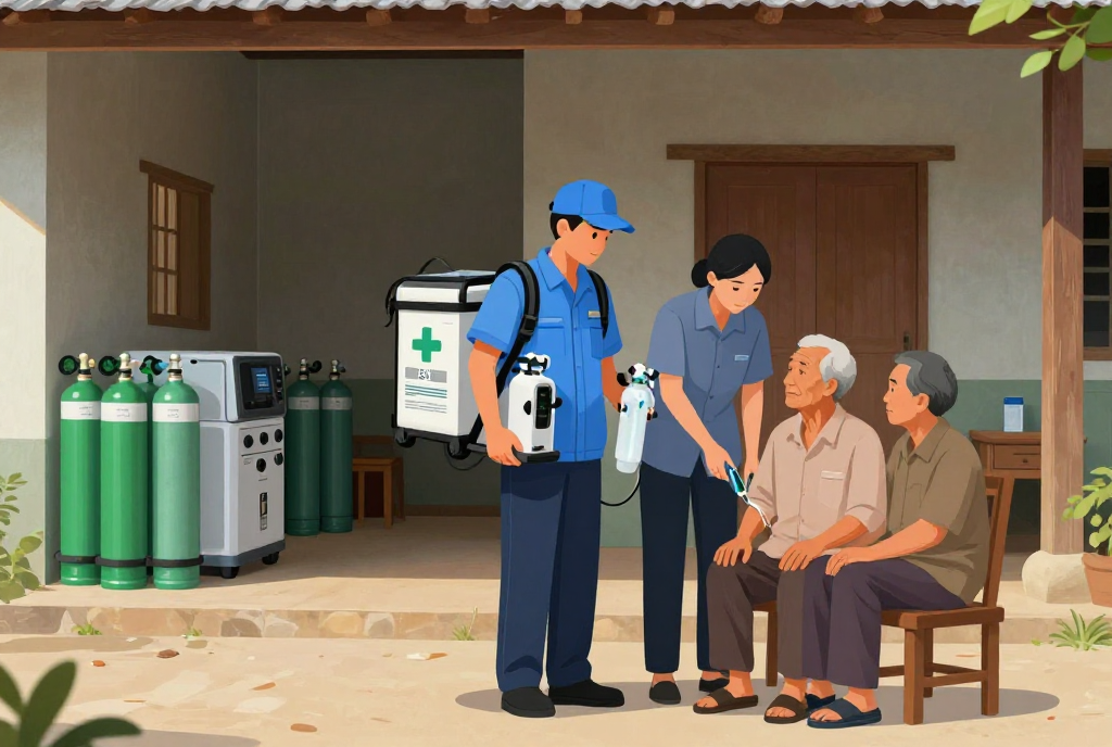 Dịch vụ thuê máy tạo oxy 10 lít khẩn cấp tại Gò Quao