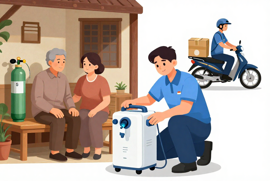 thuê máy tạo oxy 5 lít