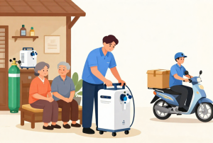 Dịch vụ thuê máy tạo oxy 5 lít khẩn cấp tại Rạch Giá giao ngay