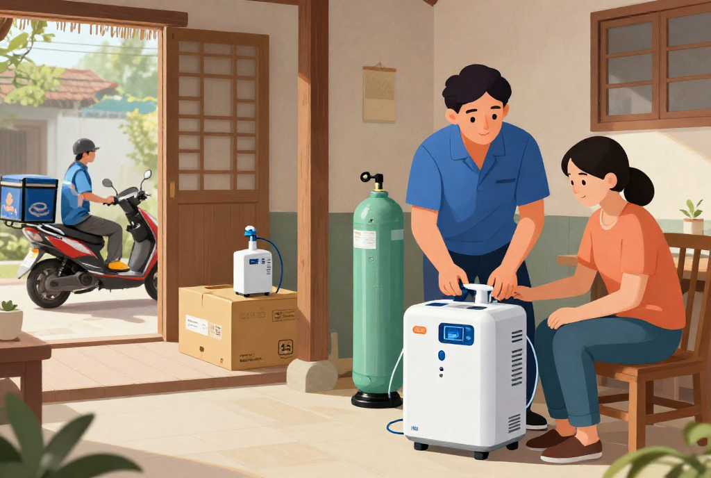 Hướng dẫn sử dụng máy tạo oxy 10 lít - Các bước chuẩn bị trước khi vận hành máy