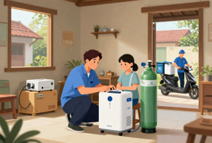 Hướng dẫn sử dụng máy tạo oxy 10 lít tại An Biên