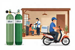 Hướng dẫn sử dụng máy tạo oxy 5 lít tại nhà ở Hòn Đất