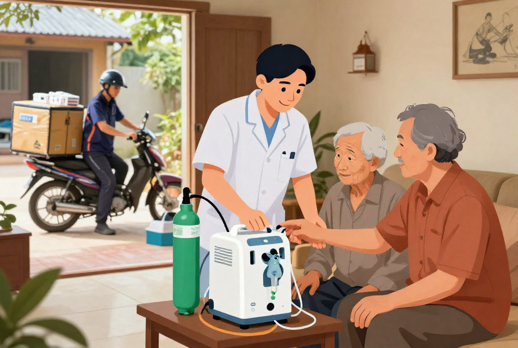 thuê máy tạo oxy 5 lít