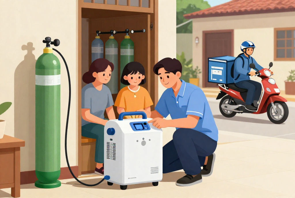 cho thuê bình oxy y tế 15 lít - Dịch vụ tư vấn chuẩn y tế và tận tâm