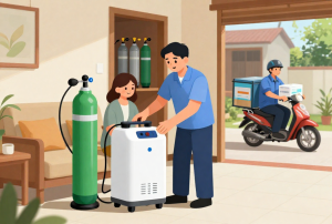Địa chỉ cho thuê bình oxy y tế 15 lít giá tốt tại Châu Thành