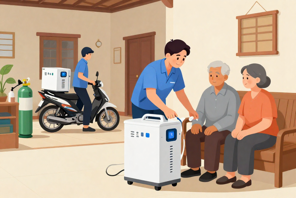 Thuê máy tạo oxy gia đình