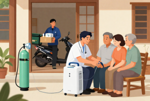 Tư vấn chọn máy tạo oxy cho người bệnh tại Vĩnh Thuận
