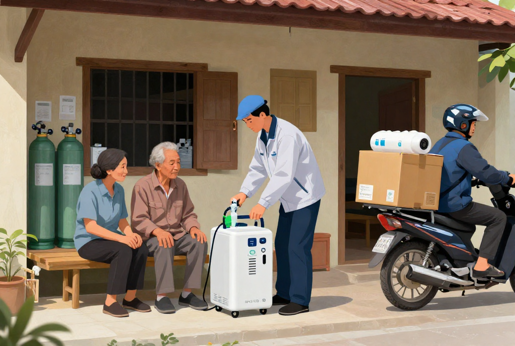 Tư vấn lắp đặt máy thở oxy gia đình 10 lít tại Phú Quốc