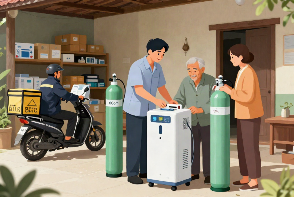 cho thuê máy tạo oxy 5 lít