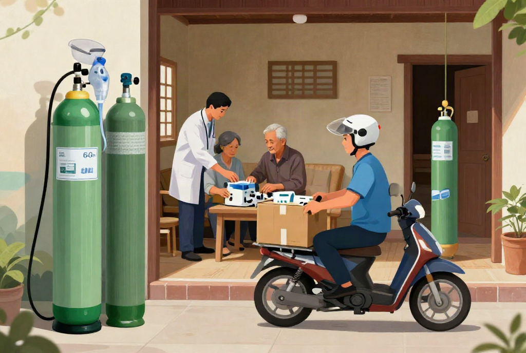 Dịch vụ thuê máy tạo oxy 10 lít cấp cứu tại U Minh Thượng