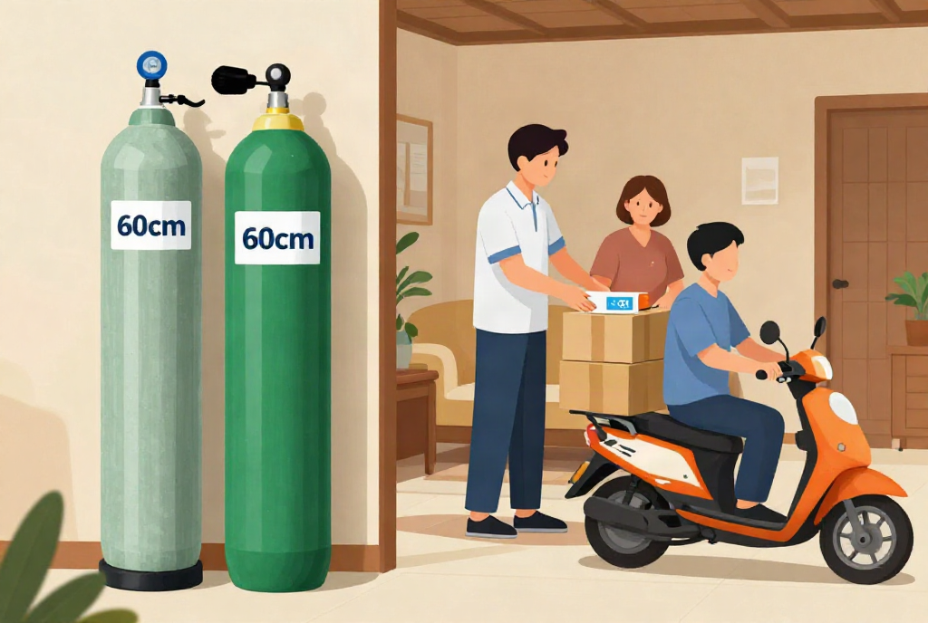 thuê máy tạo oxy 10 lít tận nơi - Lợi ích thiết thực khi sử dụng dịch vụ y tế tại nhà