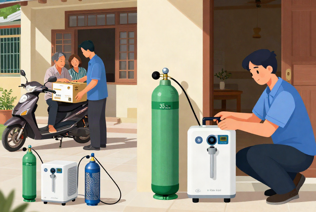 thuê máy tạo oxy 3 lít - Lợi ích thiết thực khi sử dụng máy tạo oxy 3 lít trong điều trị tại nhà