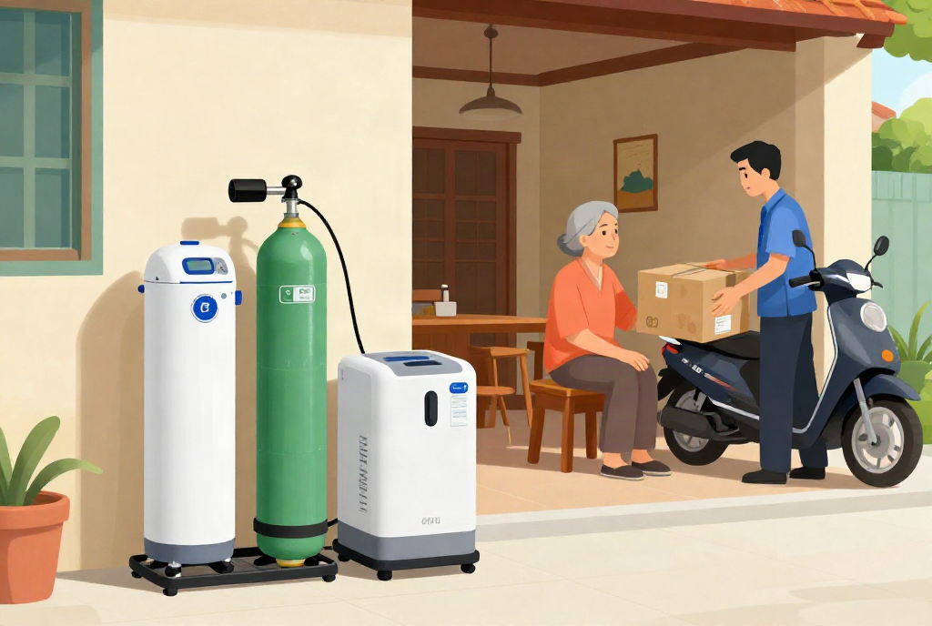 Dịch vụ thuê máy tạo oxy 3 lít giao tận nhà tại Kiên Hải