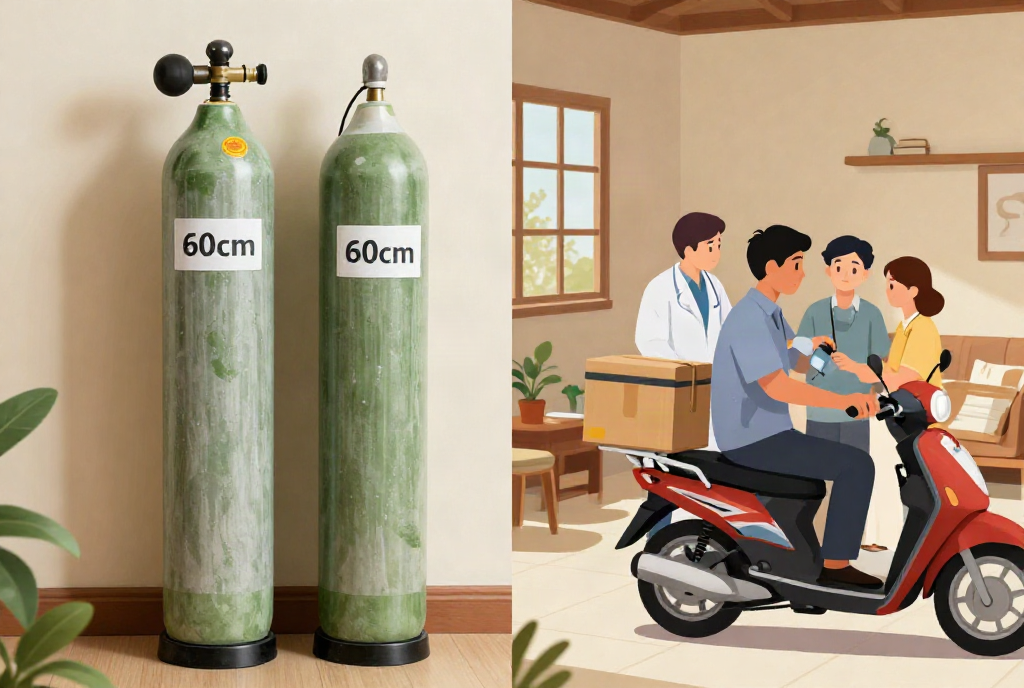 thuê bình oxy y tế 15 lít - Lợi ích khi sử dụng dịch vụ tại Thiết Bị Y Tế Rạch Giá