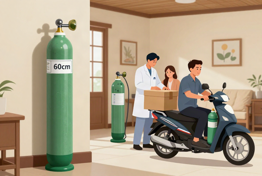 Địa chỉ thuê bình oxy y tế 15 lít uy tín tại Rạch Giá