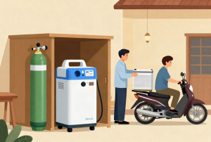 Địa chỉ thuê máy thở oxy gia đình 3 lít uy tín tại Vĩnh Thuận