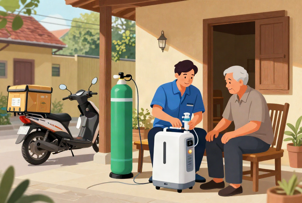 giao thiết bị chăm sóc bệnh nhân - Các thiết bị hỗ trợ điều trị tại nhà phổ biến