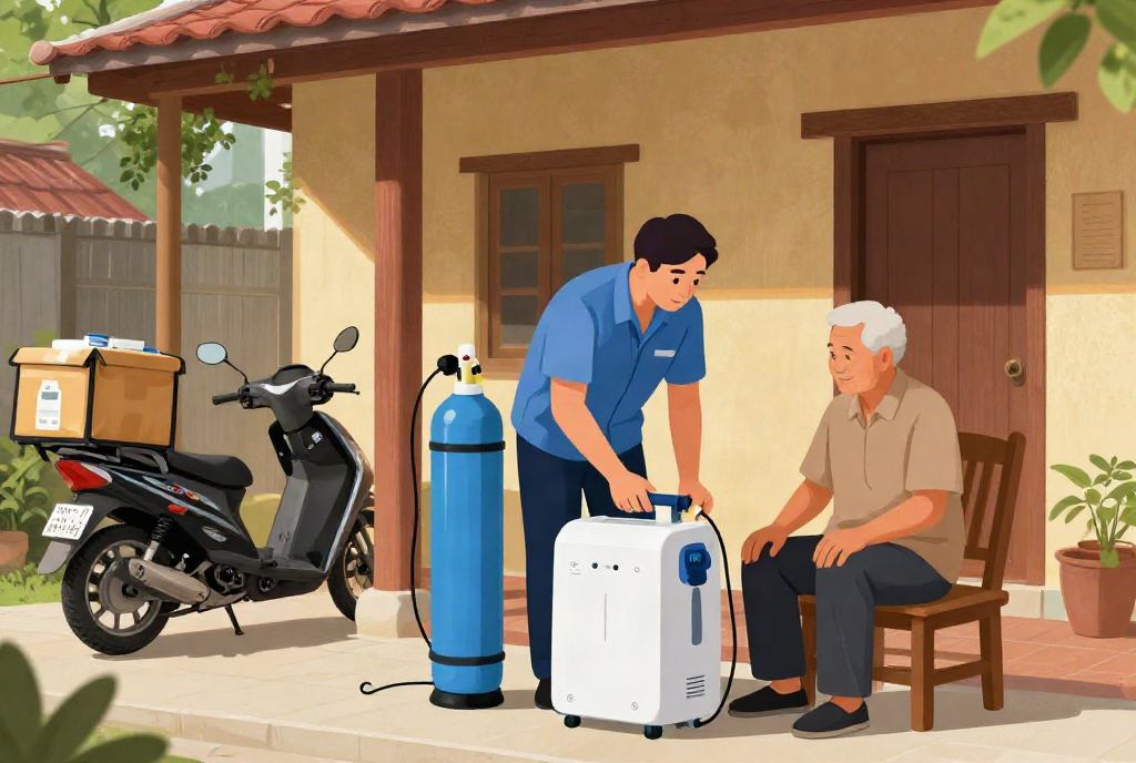 Dịch vụ giao thiết bị chăm sóc bệnh nhân tận nhà nhanh chóng tại An Biên