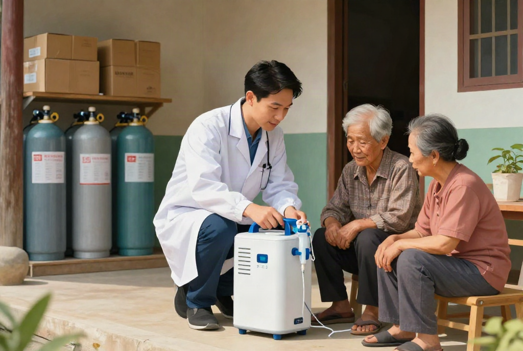 thuê máy tạo oxy - Lựa chọn giữa máy tạo oxy và bình oxy y tế