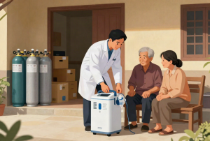 Tư vấn thuê máy tạo oxy cho người bệnh tại nhà ở Châu Phú