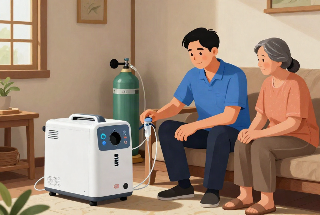 Tư vấn thuê máy tạo oxy cho người thân tại nhà ở Phú Tân