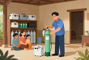Địa chỉ cung cấp bình oxy y tế 10 lít nhanh chóng tại Phú Tân