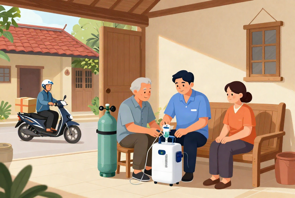 Tư vấn chọn xe lăn phù hợp với tình trạng bệnh nhân tại Kiên Lương