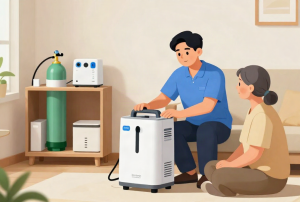 Tư vấn lắp đặt máy tạo oxy 5 lít cho người bệnh tại nhà ở TP Long Xuyên